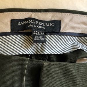 Banana Republic Gavin chinos 42x36 NEW